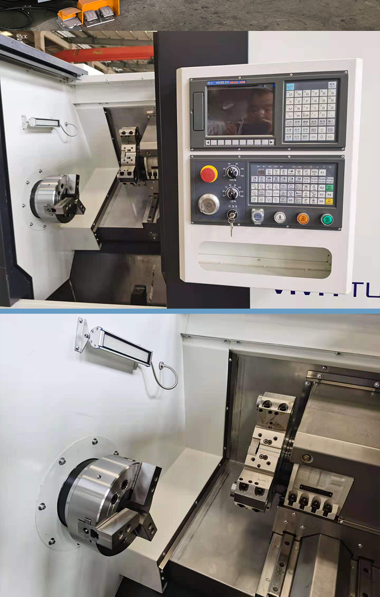 T56-1000Y車(chē)削復(fù)合中心雙主軸動(dòng)力刀塔帶Y數(shù)控車(chē)床斜導(dǎo)軌車(chē)銑復(fù)合