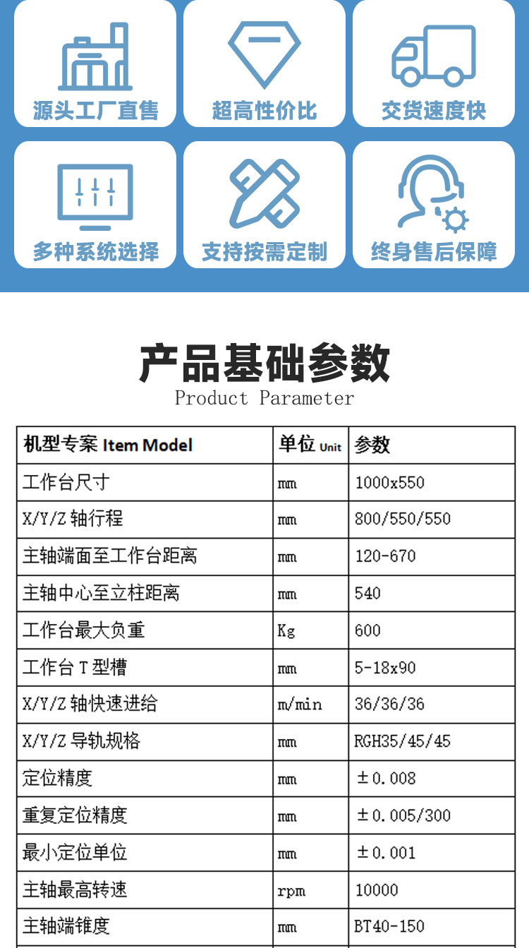 VMC855加工中心機床三軸線規加工中心立式cnc數控銑床